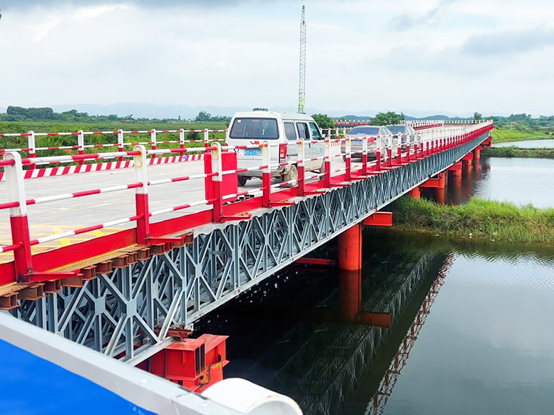 বড় স্প্যান গ্যালভানাইজড স্টিল অ্যাপ্রোচ ব্রিজ